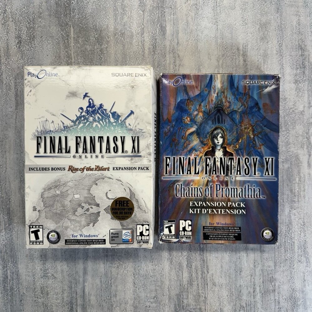 Final Fantasy XI Online & Chains Of Promathia (PC, 2005)